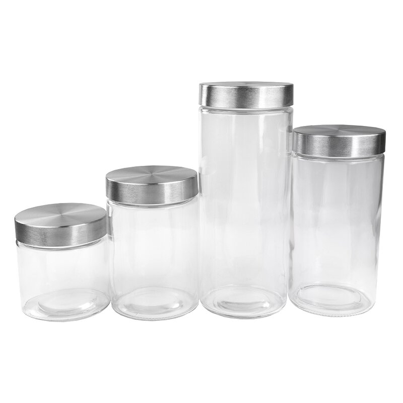 glass kitchen canisters with seals
