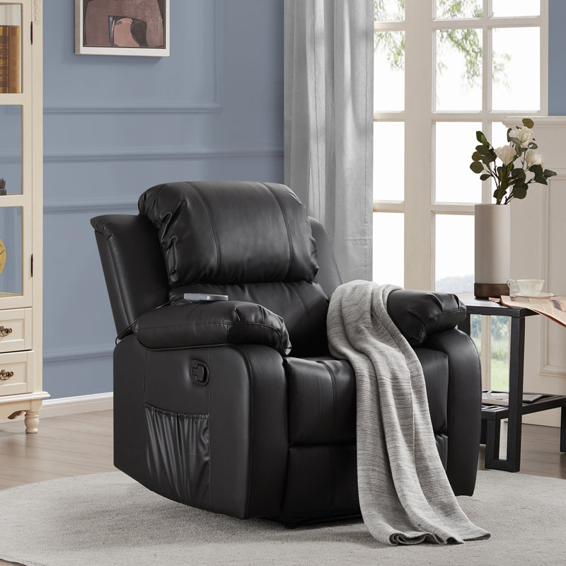 power reclining heated full body massage chair latitude run upholstery
