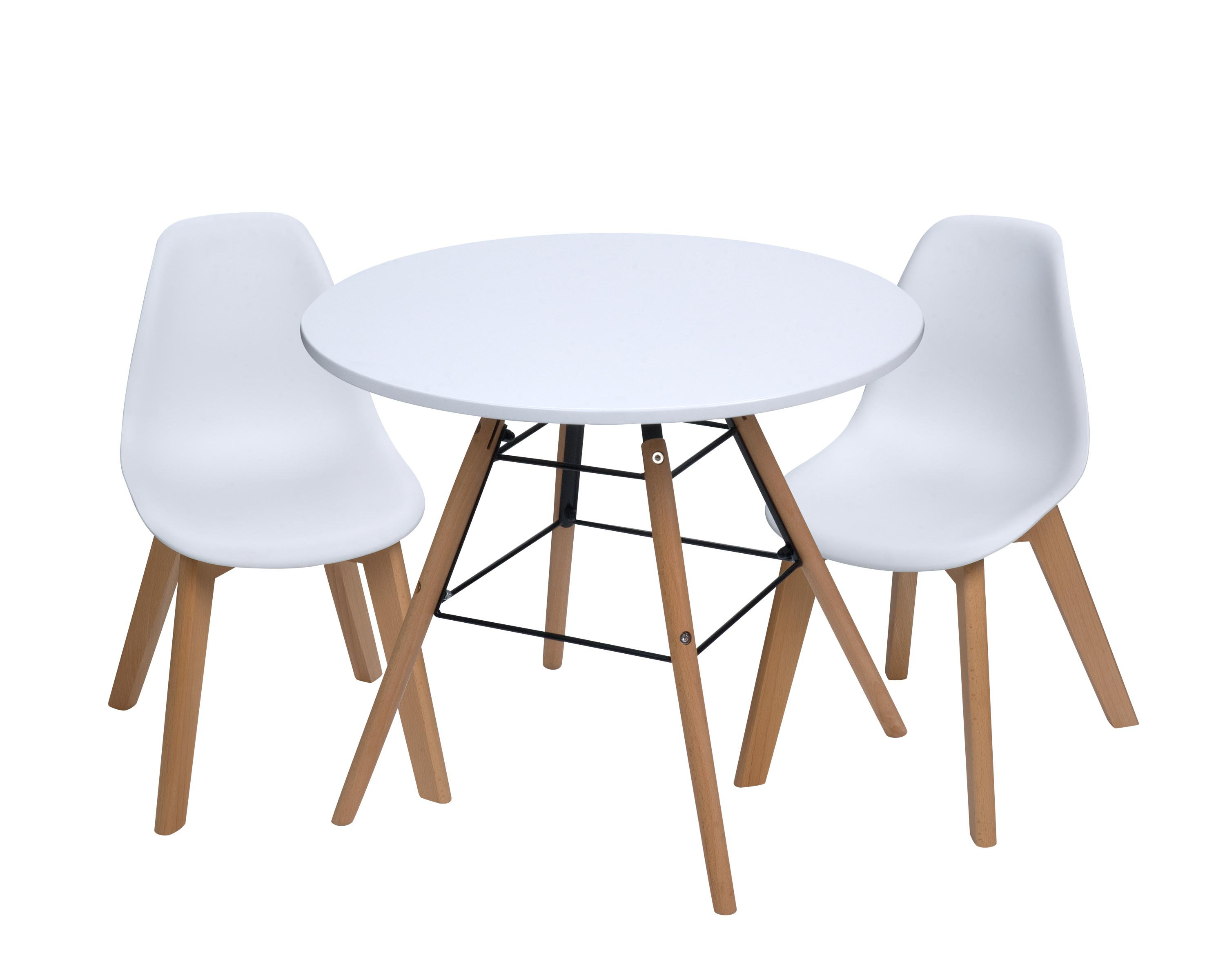 Isabelle Max Letendre Kids 3 Piece Round Table And Chair Set