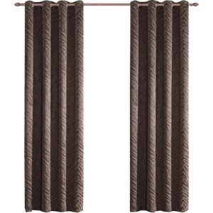 Safari Animal print Blackout Thermal Grommet Curtain Panels (Set of 2)