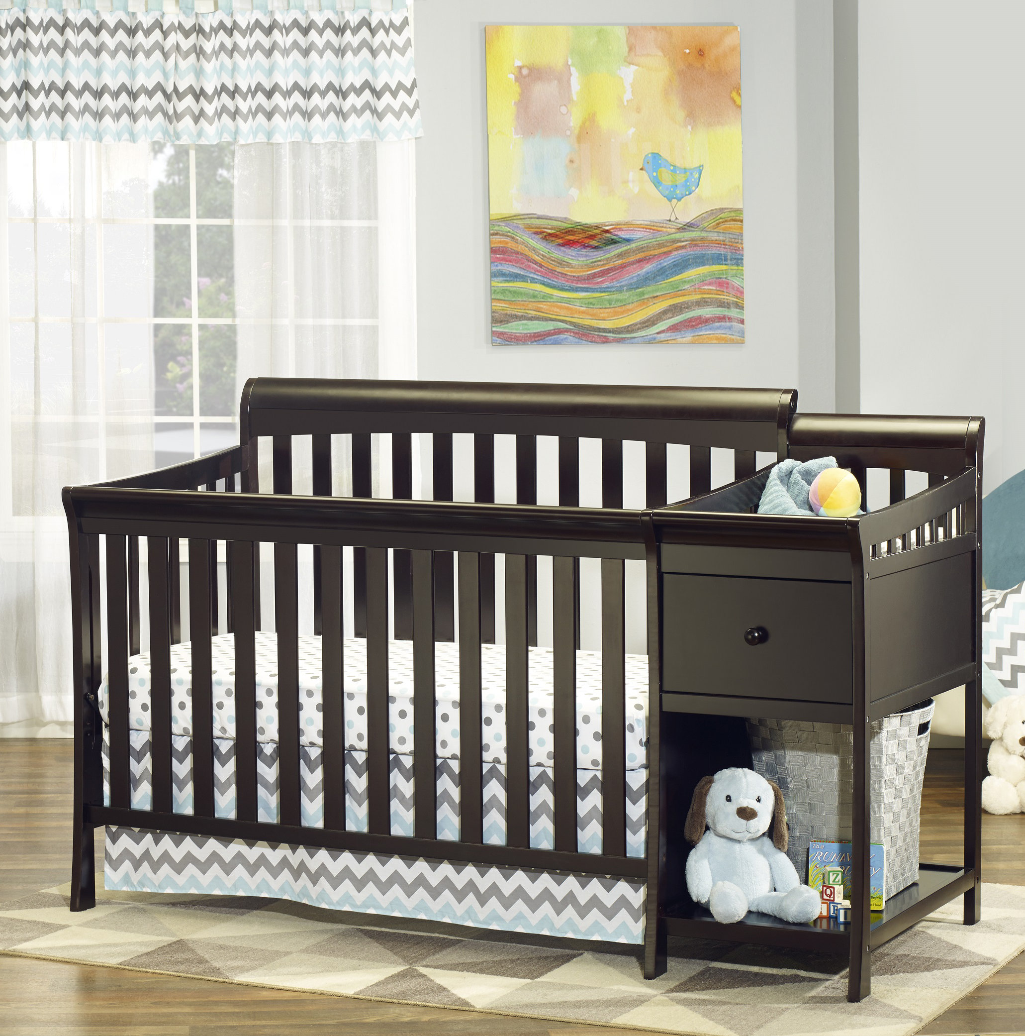 white and pine cot