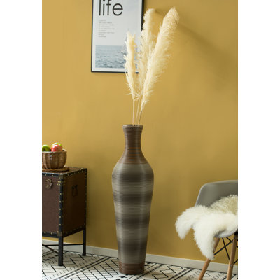 Alburnett 39.25" Wood Floor Vase