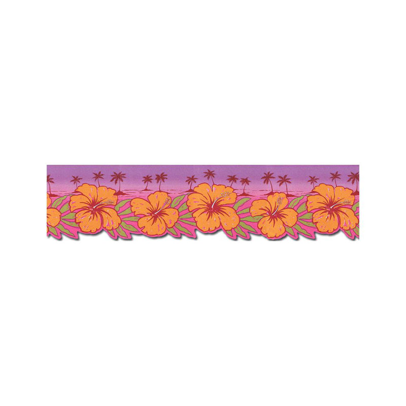 Zoomie Kids Tousignant Hibiscus Flowers 15 L X 6 88 W Wallpaper