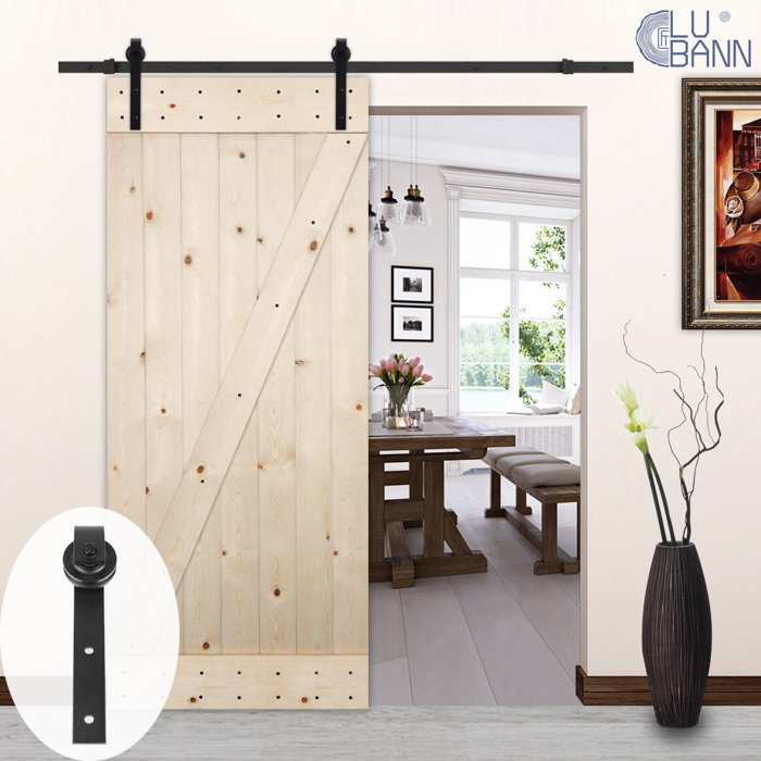Clic J Style Sliding Wood Track Kit Barn Door Hardware Clic J Style Sliding Wood Track Kit Barn Door Hardware