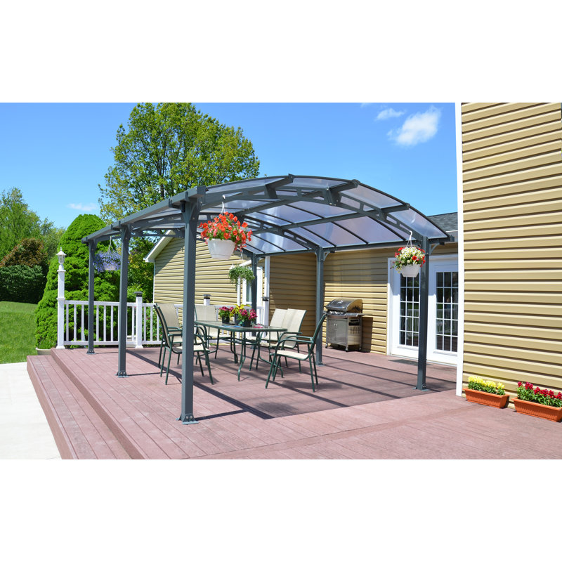 Palram Arcadia 5000 12 Ft X 16 5 Ft Canopy Wayfair