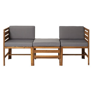 Wood Sofa With Loose Cushions Wayfair Ca