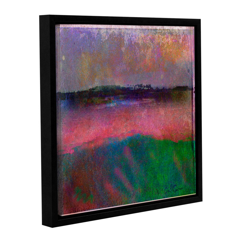 Latitude Run Simple Abstract Framed Painting Print On Wrapped