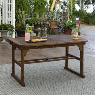 Espresso Wood Patio Dining Tables You Ll Love In 2020 Wayfair