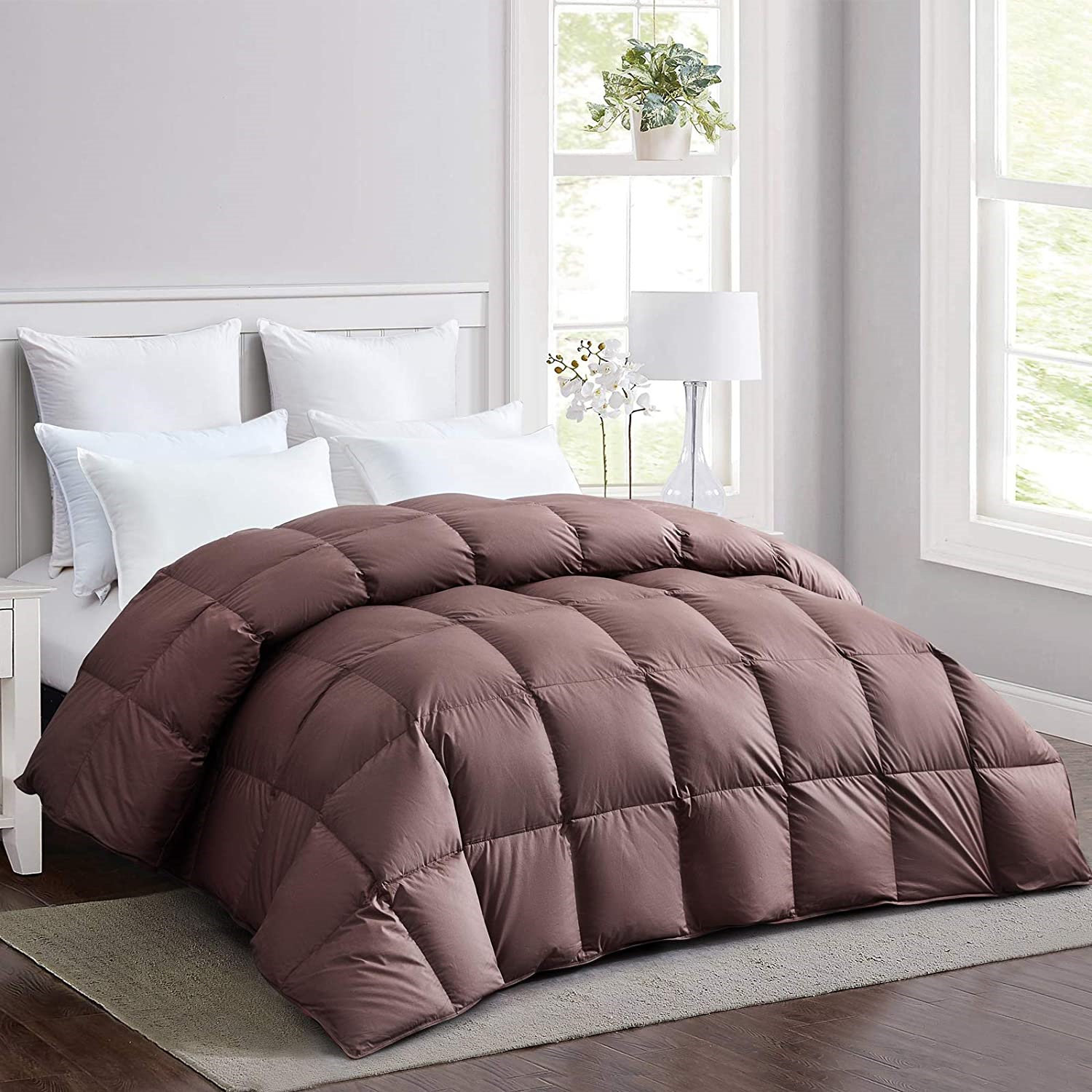 Goose Down Comforter Duvet Insert Oversized King 120\