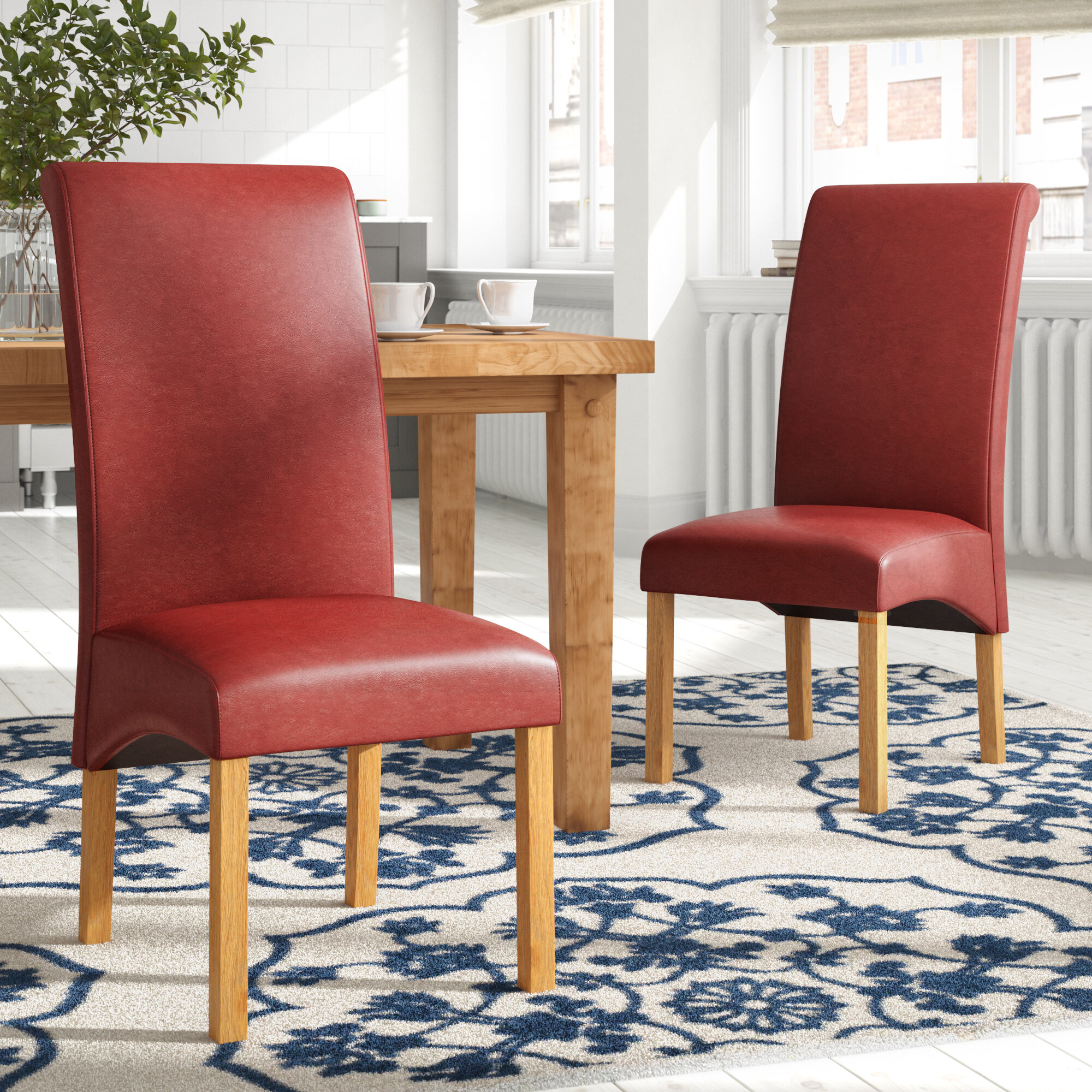 Marlow Home Co Collman Upholstered Dining Chair Reviews Wayfair Co Uk