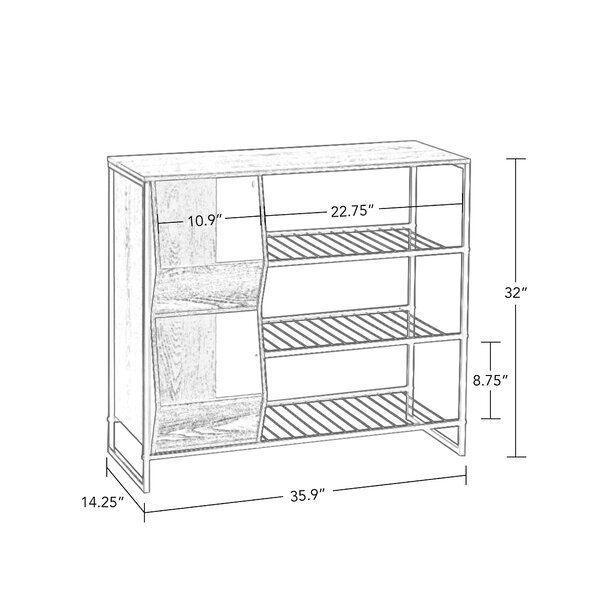 Sipp 3 Tier 9 Pair Shoe Rack Reviews Birch Lane