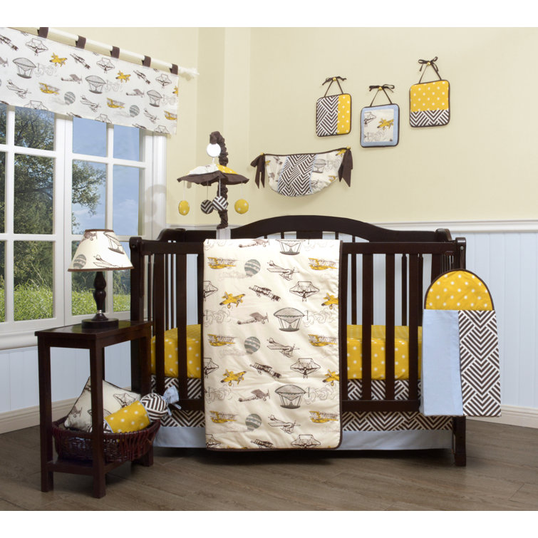 aviator crib bedding