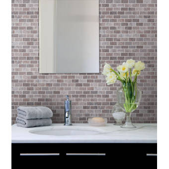 Bloom Stone 0 62 X 1 25 Natural Stone Mosaic Tile Wayfair