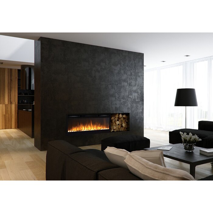 Jemaine Wall Mounted Electric Fireplace