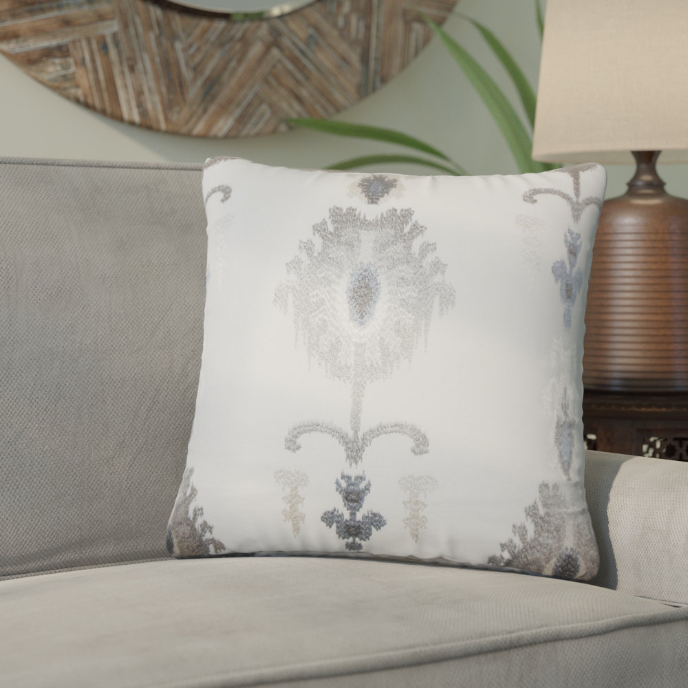 Bungalow Rose Martino Ikat Cotton Throw Pillow Wayfair