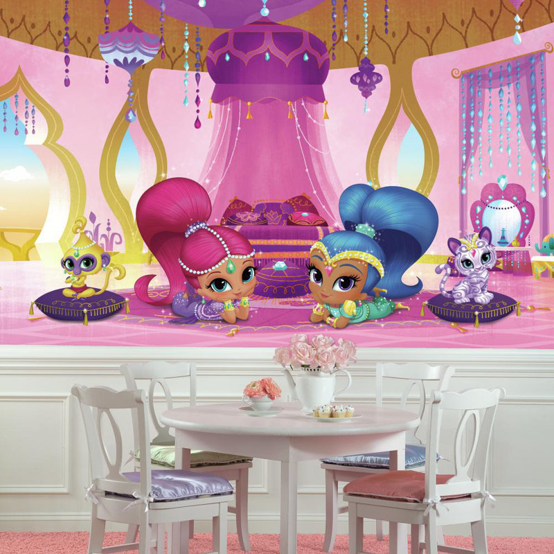 Room Mates Shimmer And Shine Genie Palace Xl Chair Rail Prepasted