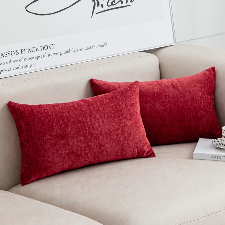 Chemical Fiber Square Home Decorative Throw Pillow Case Sofa Waist Cushion Cover 
