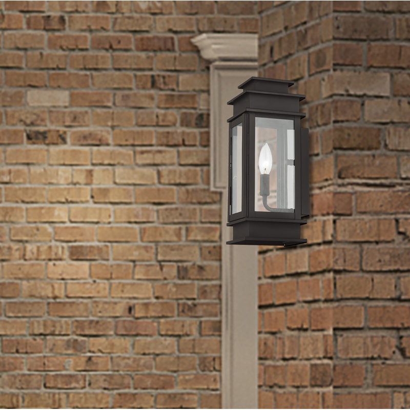 Gracie Oaks Gobinda 1 Bulb 14 H Outdoor Wall Lantern Wayfair