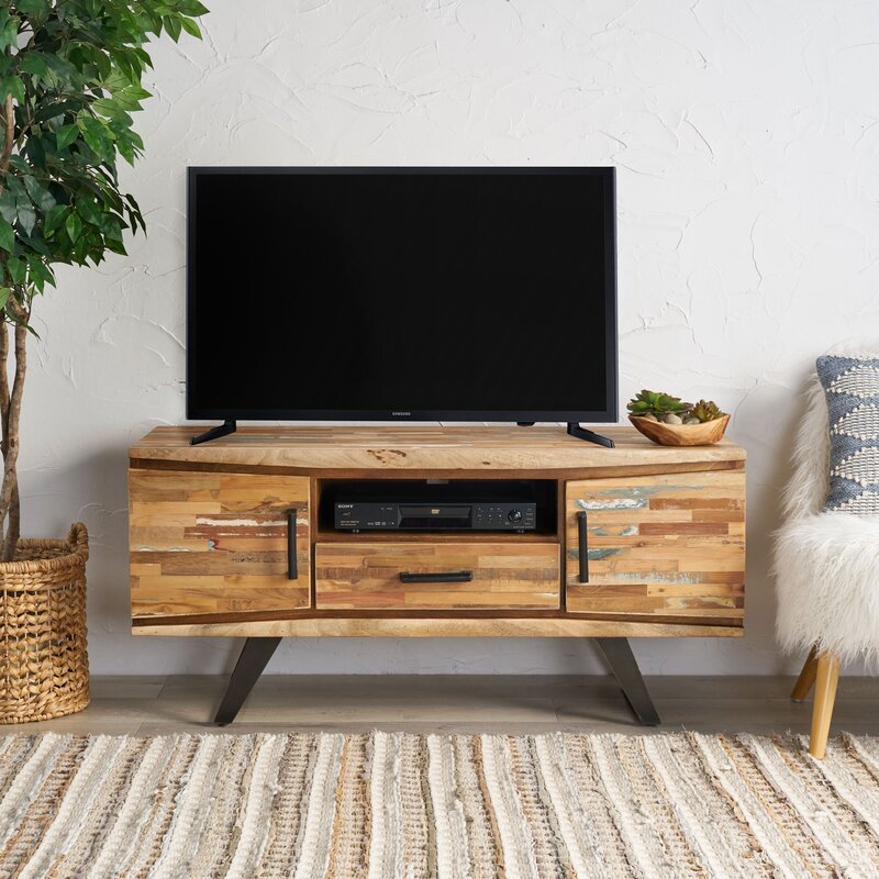 rustic tv stand with electric fireplace