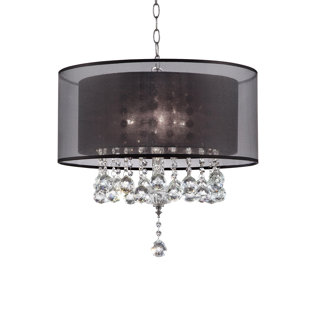 Best Rienne 3-Light Drum Chandelier By Mercer41 Ceiling Lights Rienne 3-Light Drum Chandelier By Mercer41 Ceiling Lights