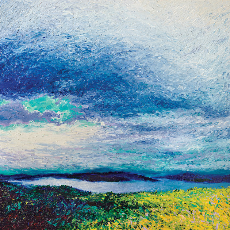 Red Barrel Studio Iris Scott Seattle From The Sky Painting Print