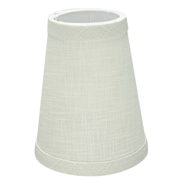 Alcott Hill® 5'' H Fabric Empire Candelabra Shade ( Clip On ) in White ...