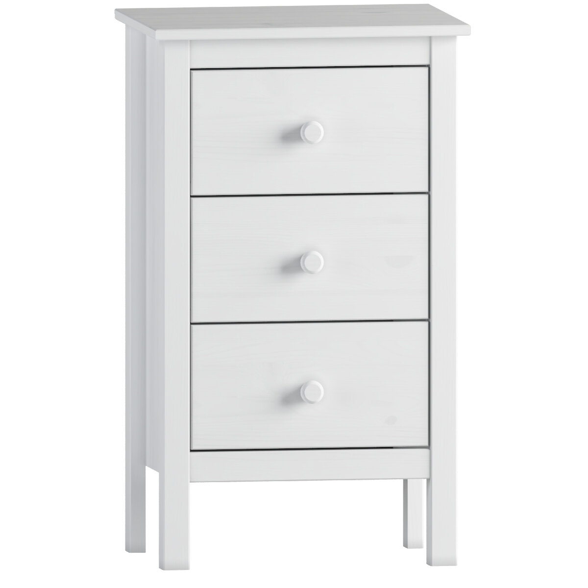 Rosecliff Heights Albrecht Extra Tall 3 Drawer Nightstand