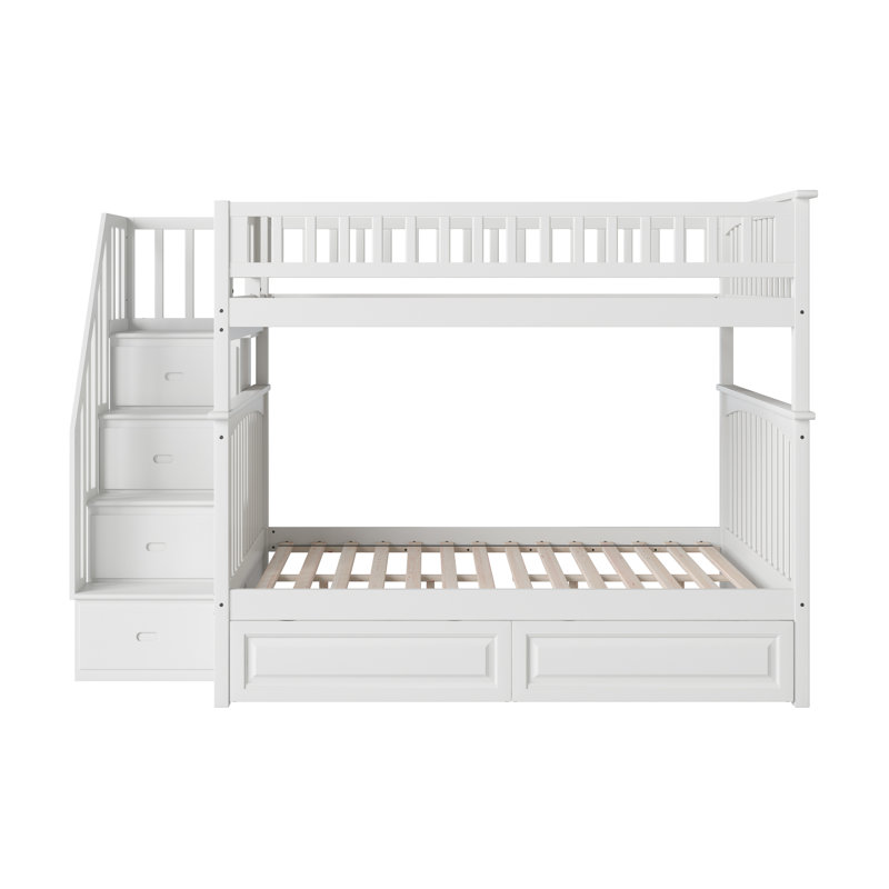 Harriet Bee Abel Full Over Full Bunk Bed With Underbed Storage