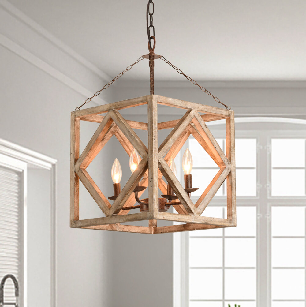 wooden chandelier design
