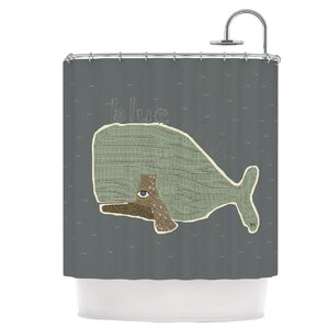 Blue Whale Shower Curtain