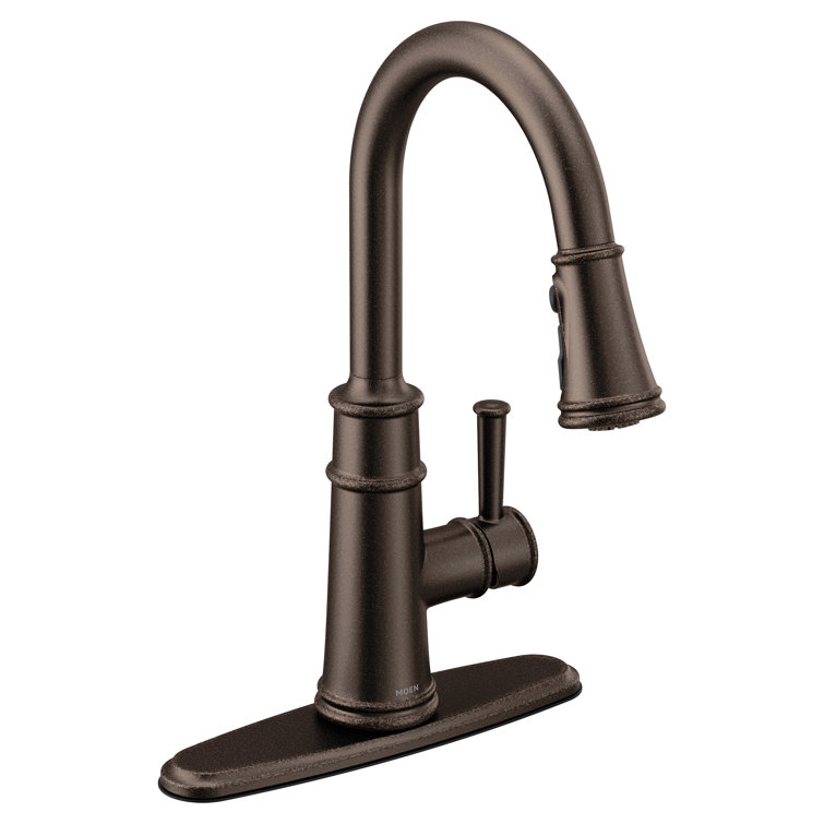 Belfield Spot Resist Nickel One-Handle High Arc Pulldown Kitchen Faucet