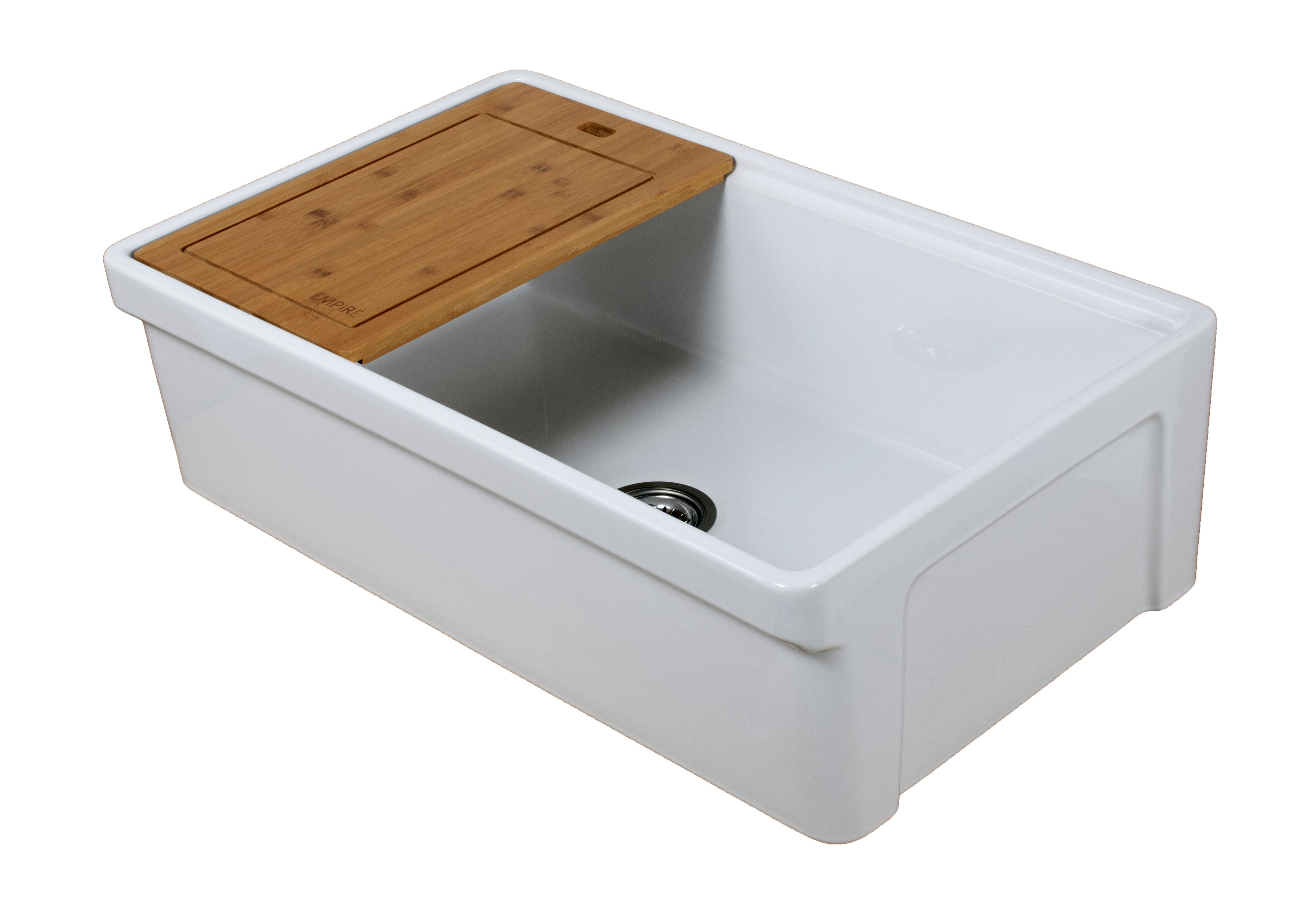 Tosca Fireclay 33 L X 20 W Farmhouse Kitchen Sink With Bottom Grid And Basket Strainer