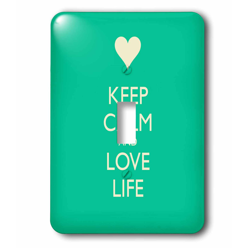 3drose Keep Calm And Play Ball And 1 Gang Toggle Light Switch Wall Plate Wayfair