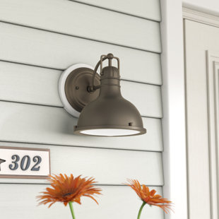 Go to store & view more images Dov 1-Light Outdoor Barn Light by Beachcrest Home