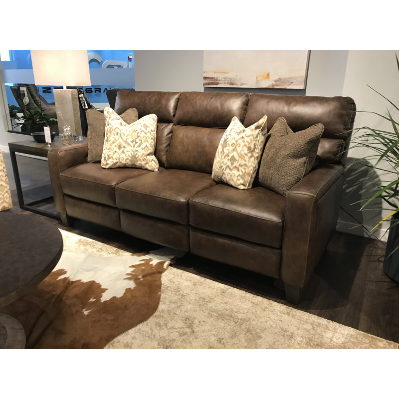 Southern Motion Mt Vernon Leather Reclining Sofa Wayfair