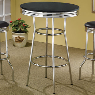 Go to store & view more images Jakson Retro Pub Table by Zipcode Design