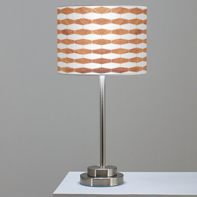 Weave 3 24 Table Lamp Jef Designs Shade Color Mahogany