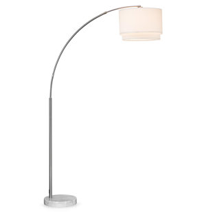 Modern Arc Floor Lamps Allmodern Hayden Double Shade 81 Arched Floor Lamp