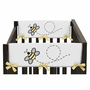 Honey Bee Crib Rail Guard Cover (Set of 2)