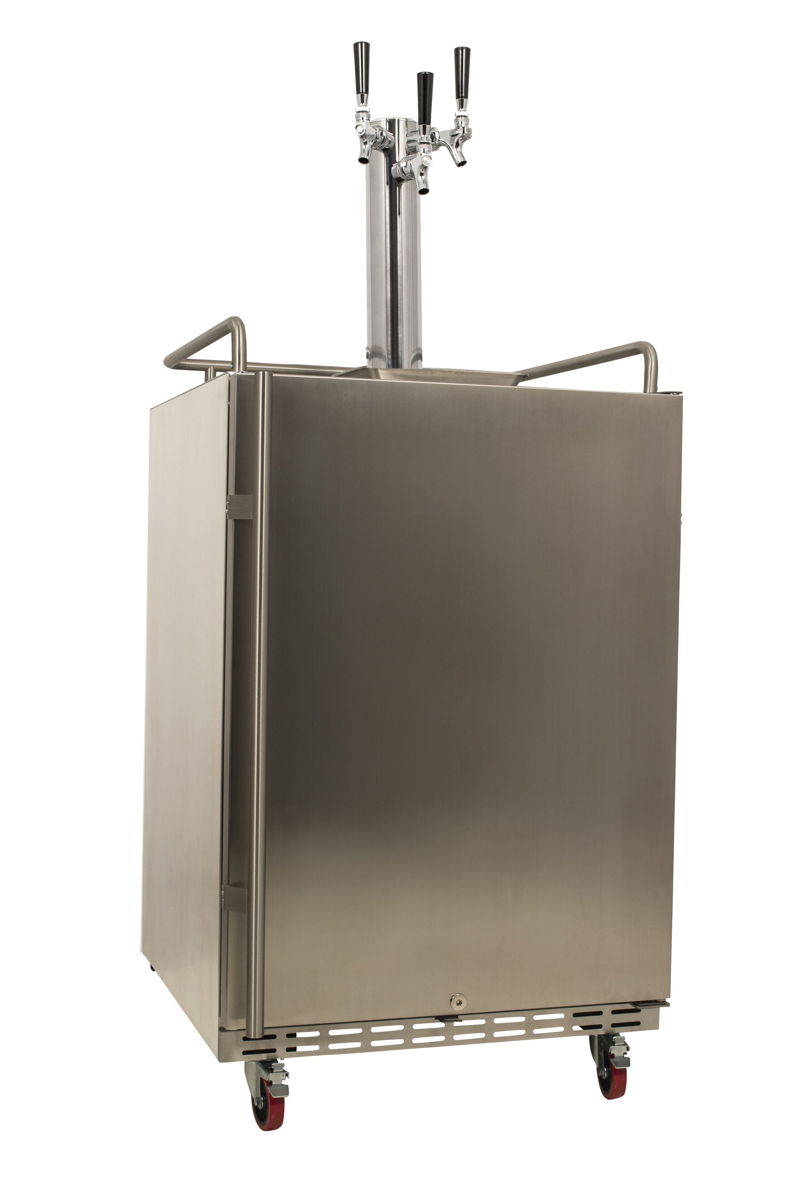 Edgestar Outdoor Party 6.62 Cubic Feet Silver Outdoor Triple Tap