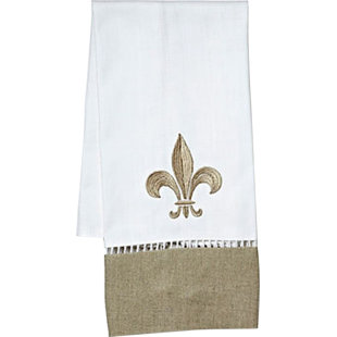 Bath Towels With Fleur De Lis Wayfair Fleur De Lis Linen Hand Towel