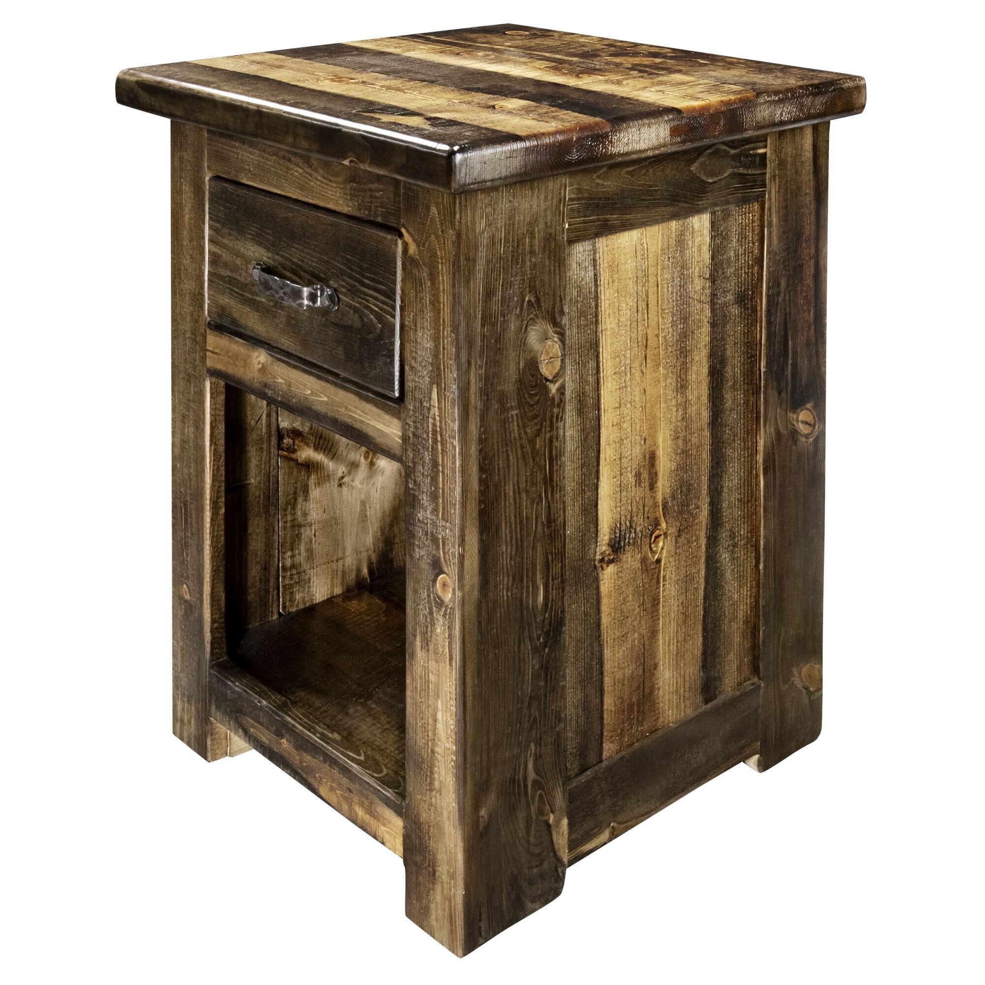 Big Sky Collection 30'' Tall 1 - Drawer Solid Wood Nightstand