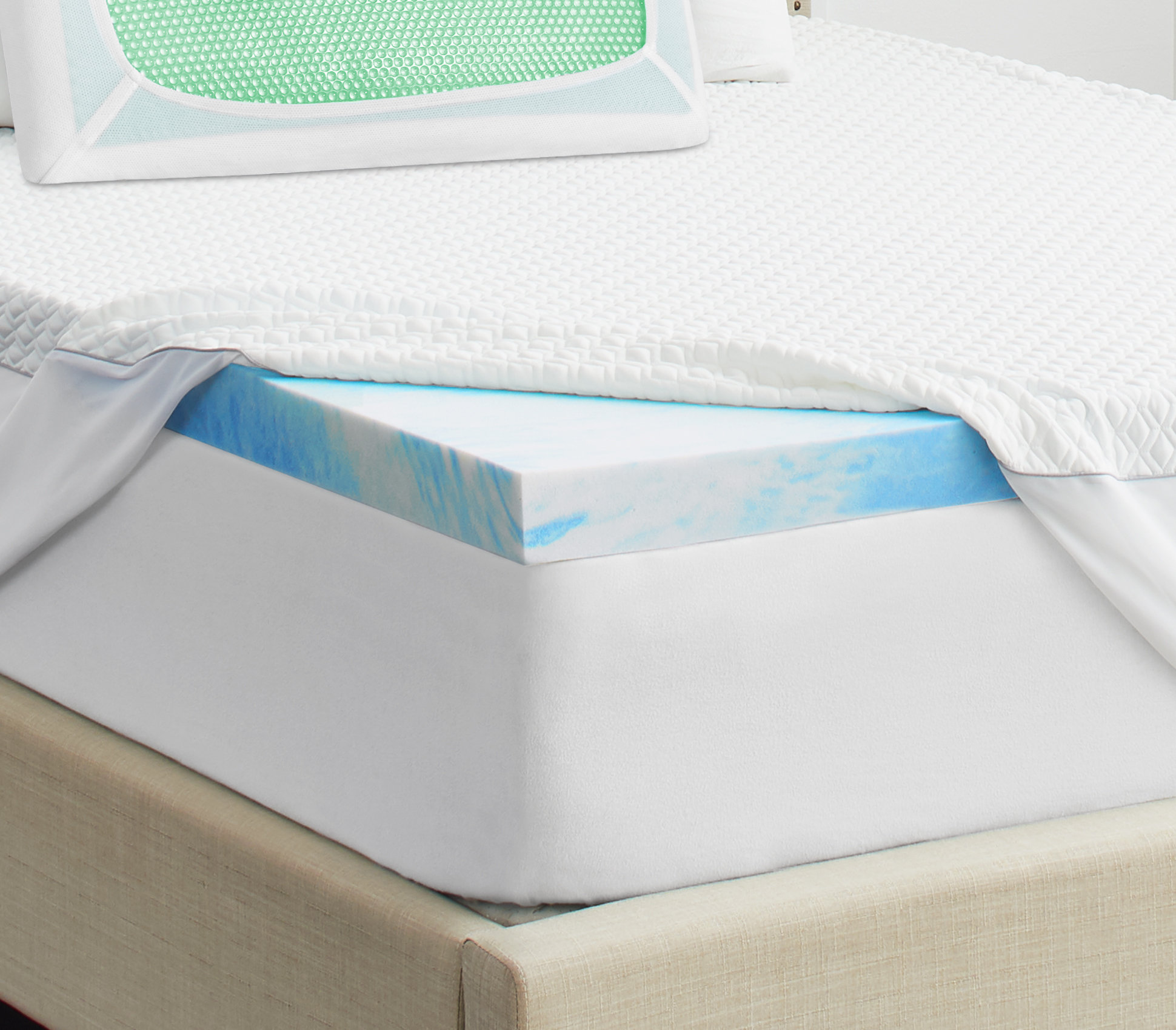 Sealy Chill 3" Memory Foam Mattress Topper & Reviews Wayfair