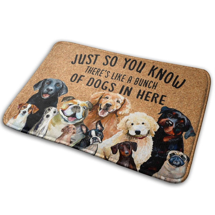 there's like a lot of dogs in here doormat