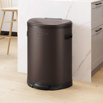 Brown Step On Kitchen Trash Cans & Recycling You'll Love in ...
