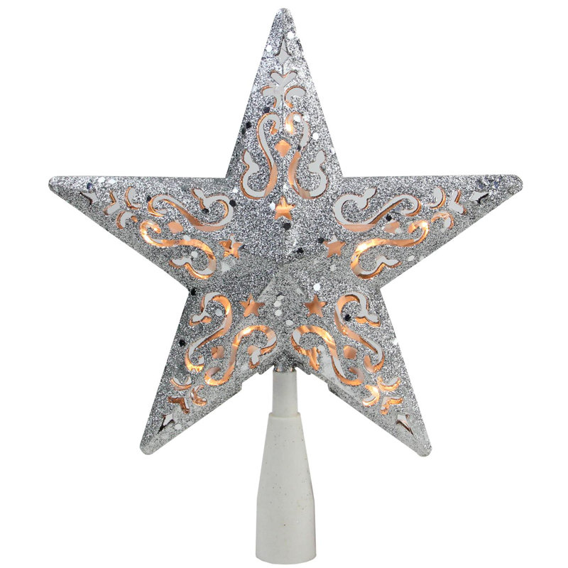 Download Northlight 8.5" Glitter Star Cut-Out Design Christmas Tree ...