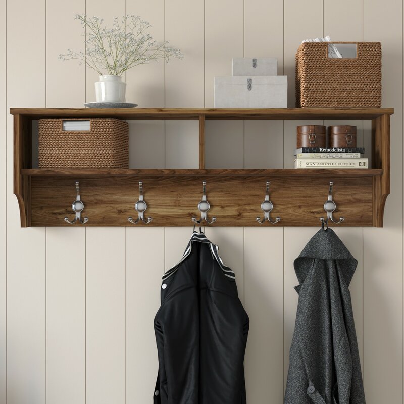 Gracie Oaks Oluwasegun Wall Mounted Coat Rack & Reviews | Wayfair