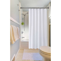 31-51'' Adjustable Curved Shower Curtain Rod Indoor Home Bathroom Rail Rod Hotel 
