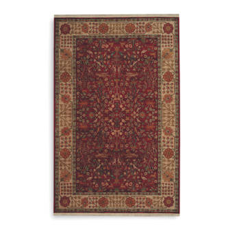 Karastan Antique Legends Emperors Hunt Oriental Wool Brick Red Area Rug Reviews Perigold