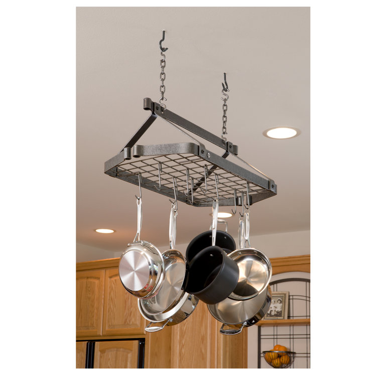 Enclume Premier Handcrafted Hanging Pot Rack Reviews Wayfair
